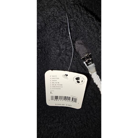 New FREE PEOPLE Sundown Fleece Jogger Style Pants $168 LARGE Black Sherpa - Picture 6 of 6